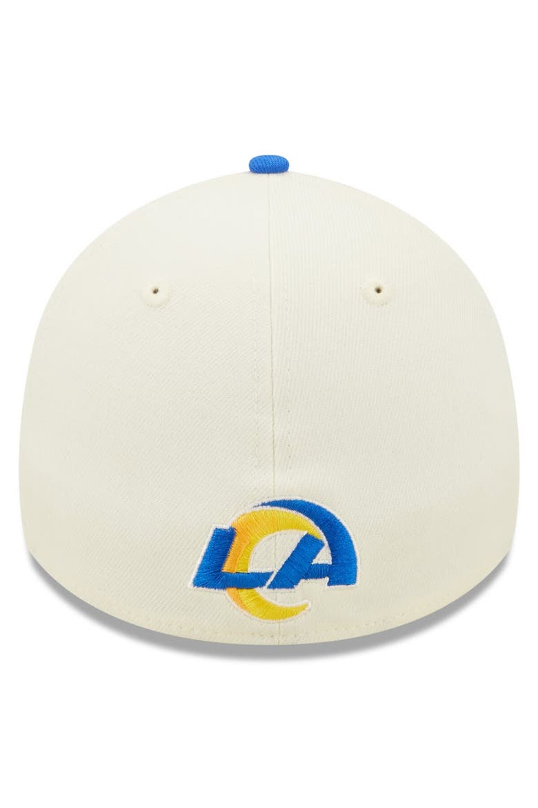 Men's New Era Cream/Royal Los Angeles Rams 2022 Sideline 39THIRTY 2-Tone Flex Hat, Alternate, color, Cream