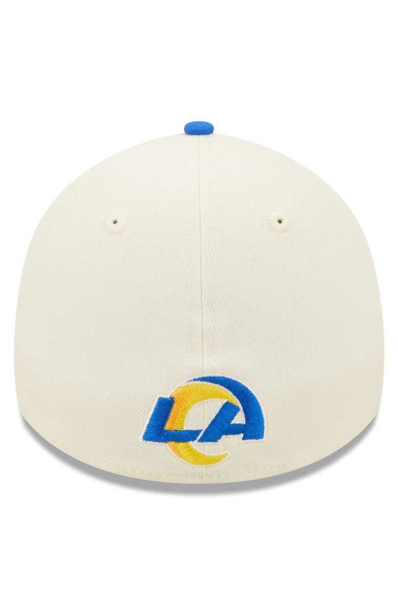 New Era Men's New Era Cream/Royal Los Angeles Rams 2022 Sideline 39THIRTY 2-Tone Flex Hat, Alternate, color, Cream