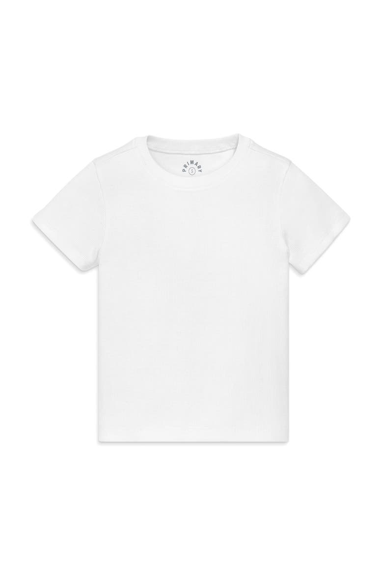 Kids Rib Tee, Main, color, White