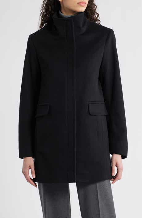 Fleurette Zoey Stand Collar Wool Car Coat