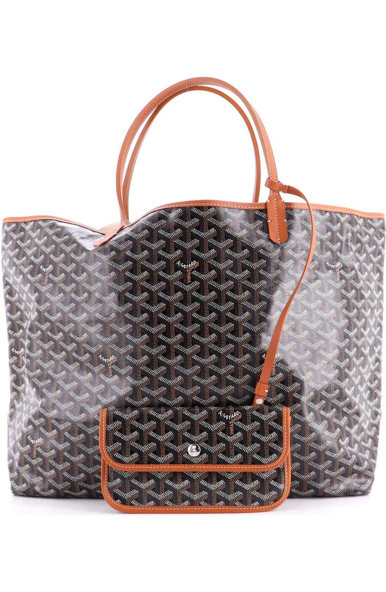 Pre-Owned Goyard Saint Louis Tote Coated Canvas GM, Alternate, color, Brown