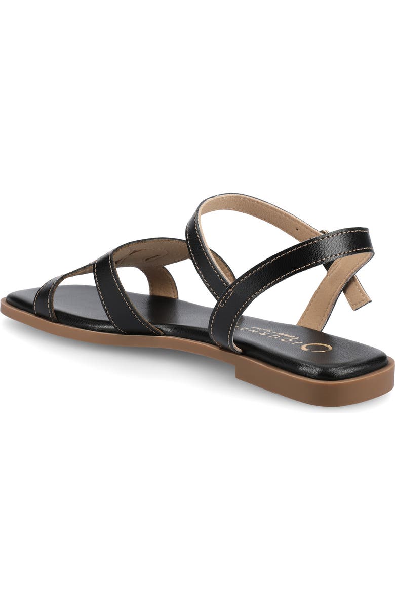 Journee Collection Bridey Sandal, Alternate, color, Black