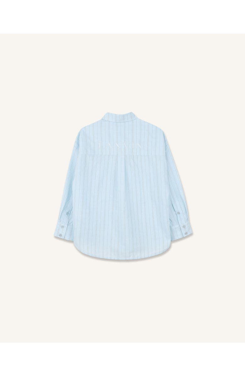 Lanvin Kids Long-Sleeved Shirt In Cotton, Alternate, color, Blue