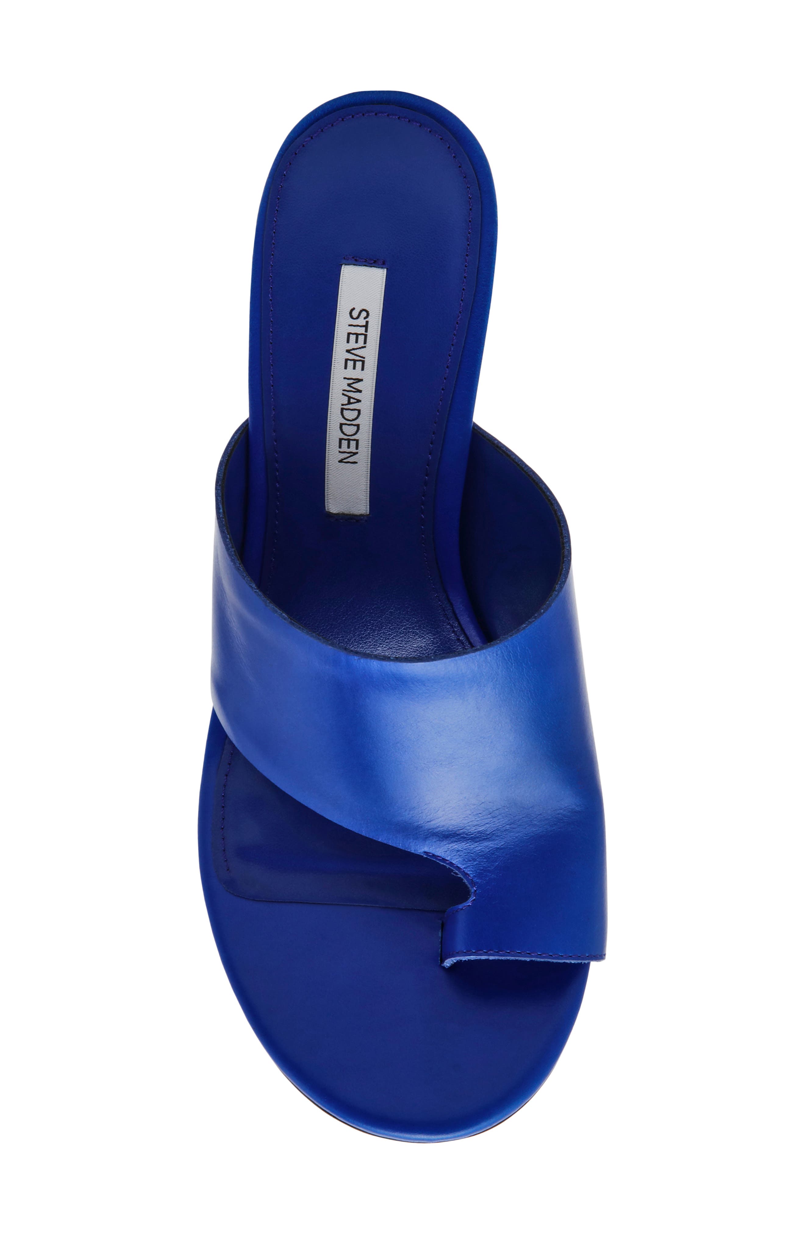 Steve Madden Valentin Slide Sandal, Alternate, color, Blue Leather