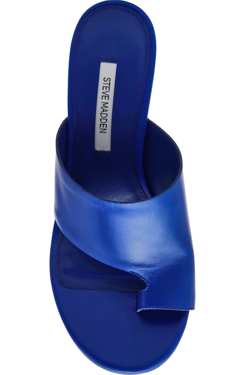 Steve Madden Valentin Slide Sandal, Alternate, color, Blue Leather