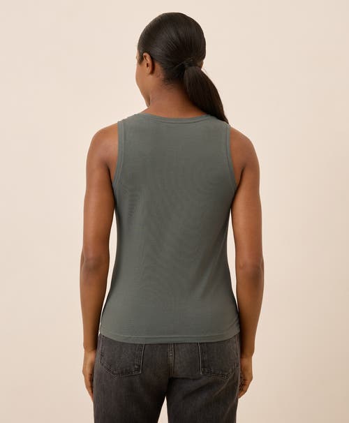 Pact Organic Cotton Luxe Stretch Jersey Tank In Purple