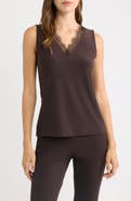 Anne Klein Lace Trim V-Neck Tank