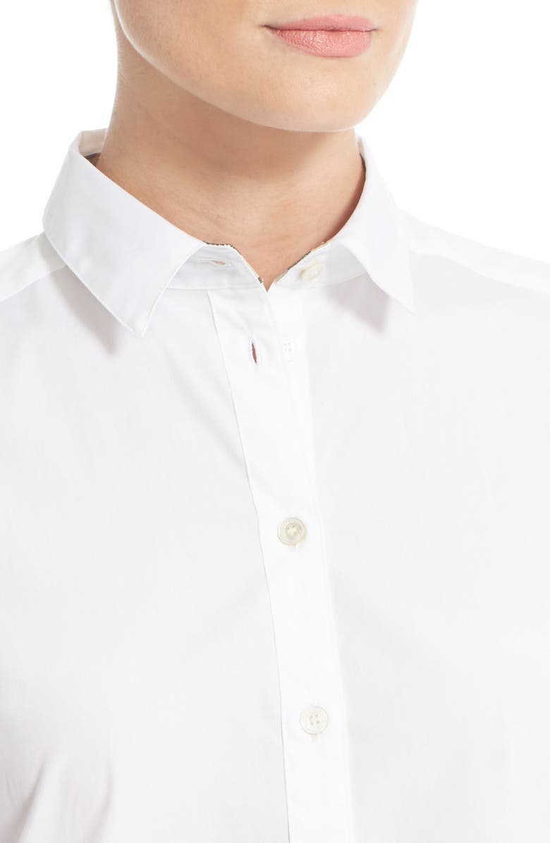 Burberry Stretch Poplin Shirt, Alternate, color, 