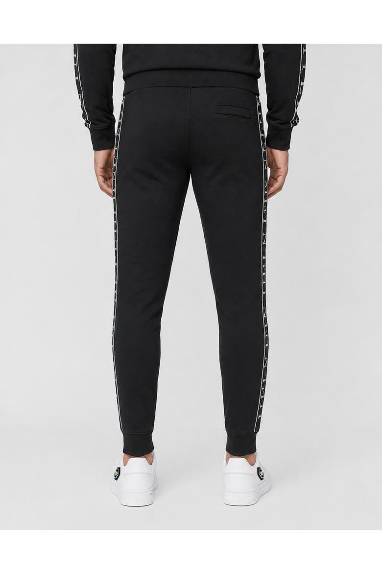 Jogging Trousers Plein Tape Men, Alternate, color, black