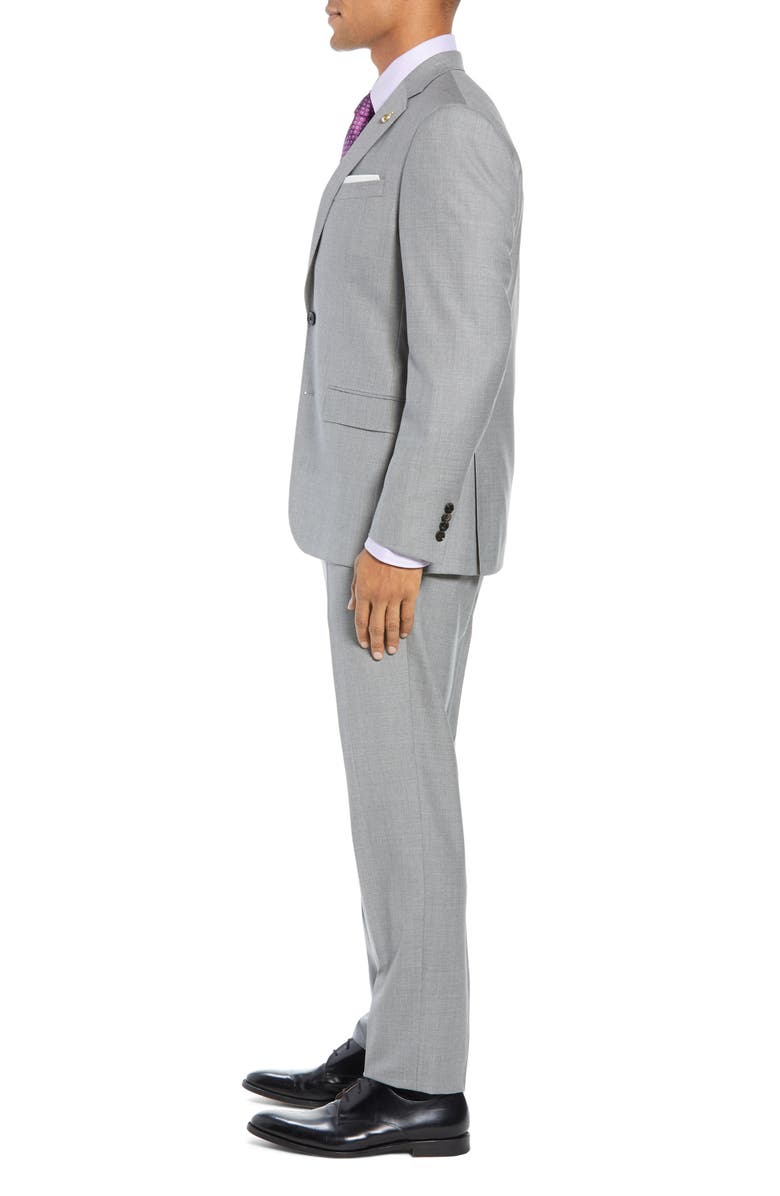 Ted Baker London Jay Trim Fit Solid Wool Suit, Alternate, color, 