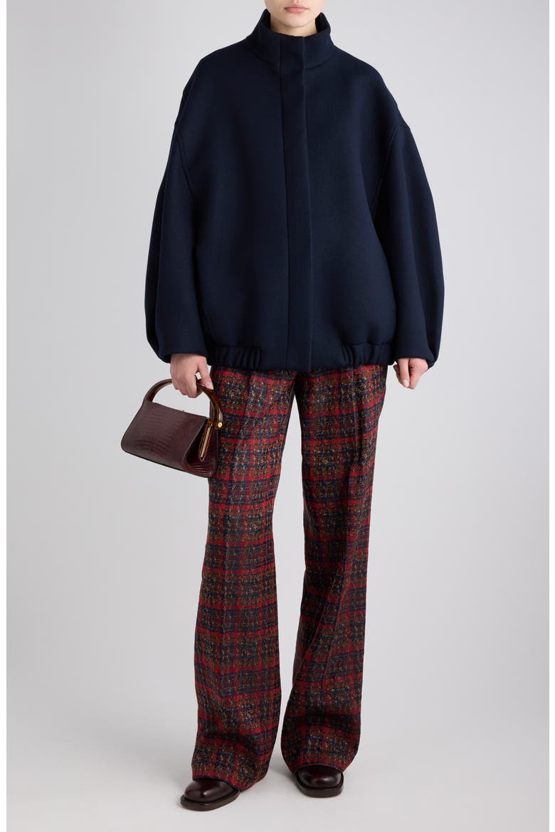 Voles Wool Blend Twill Jacket, Alternate, color, NAVY
