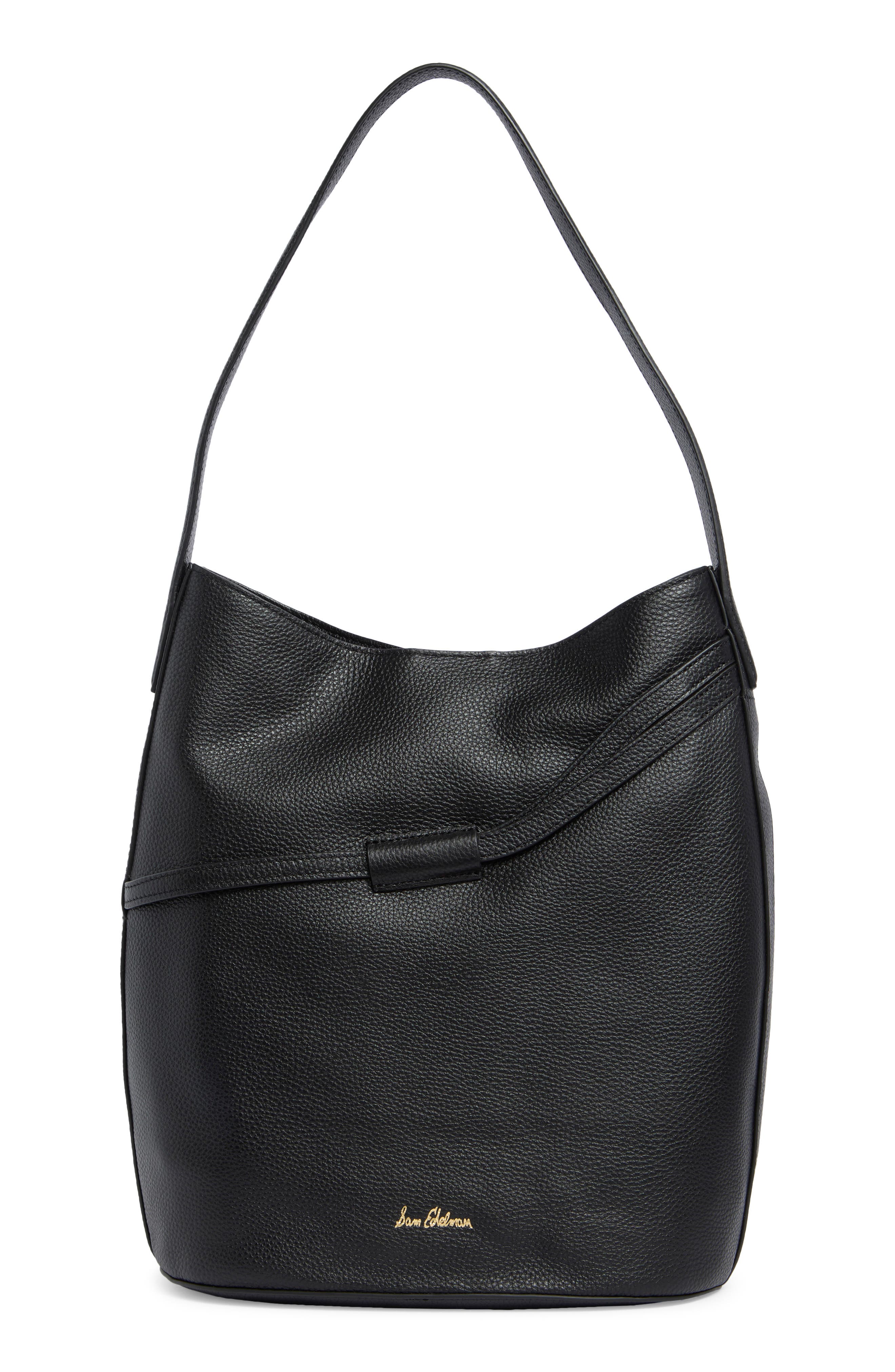 Sam Edelman Bex Leather Tote, Alternate, color, Black