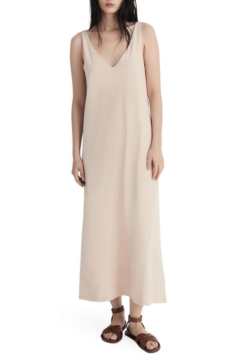 Sleeveless Cotton Midi Dress