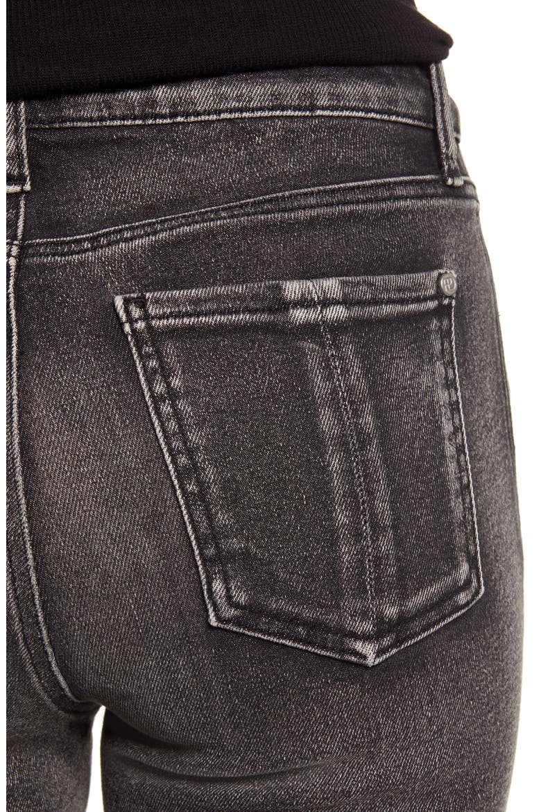 Ankle Straight Leg Jeans, Alternate, color, WASHED BLACK