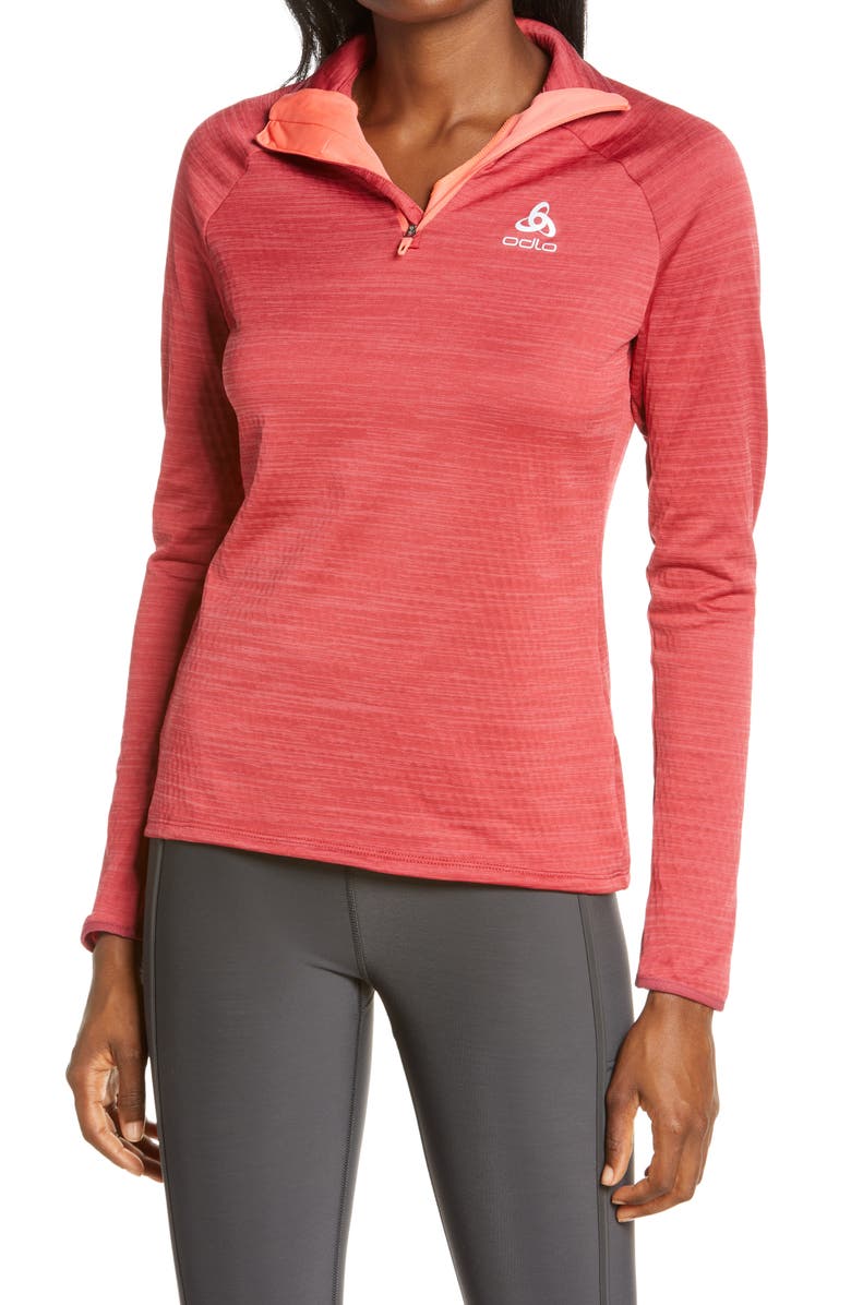 Odlo Run Easy Half-Zip Mid-Layer Top, Main, color, 