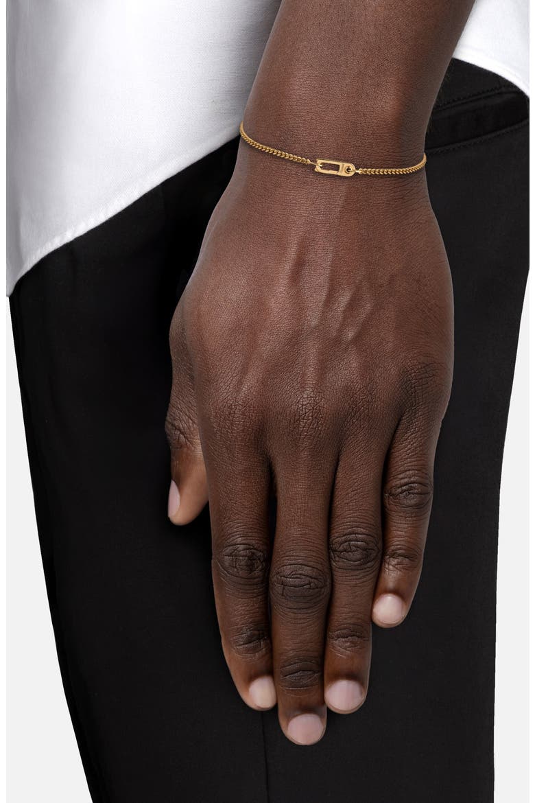 Men's Mini Annex Bracelet, Alternate, color, GOLD VERMEIL POLISHED