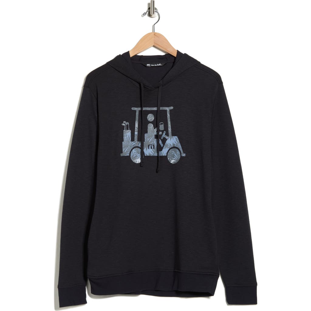 Travismathew Social Jet Lag Graphic Hoodie In Black
