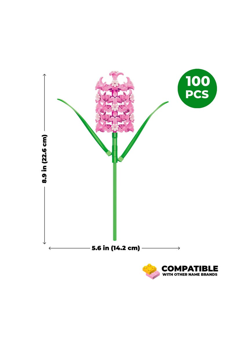 Brickcraft Bricktanicals Hyacinth Building Set, Alternate, color, Pink