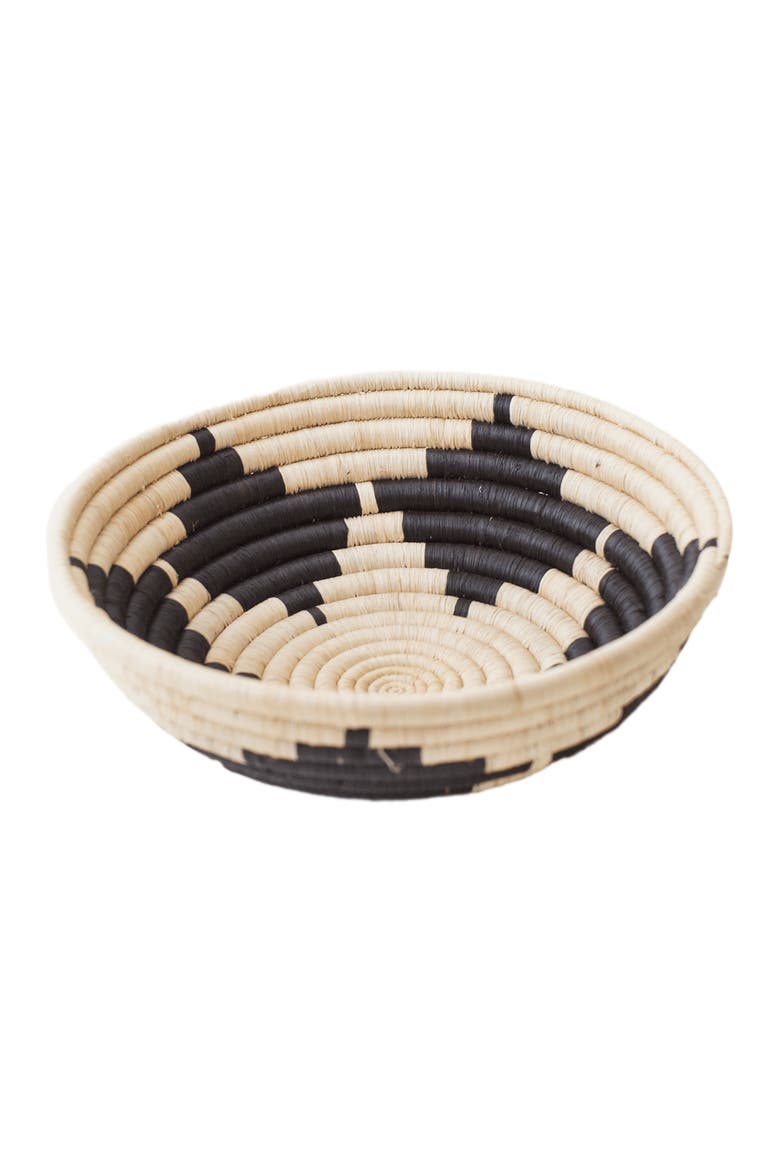 Petal Raffia Plateau, Alternate, color, Natural and Black