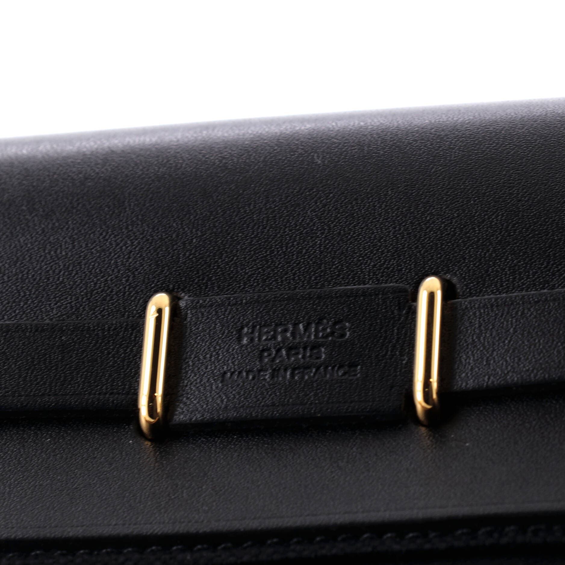 Pre-Owned Hermes Herbag Zip Toile and Leather 20, Alternate, color, Noir