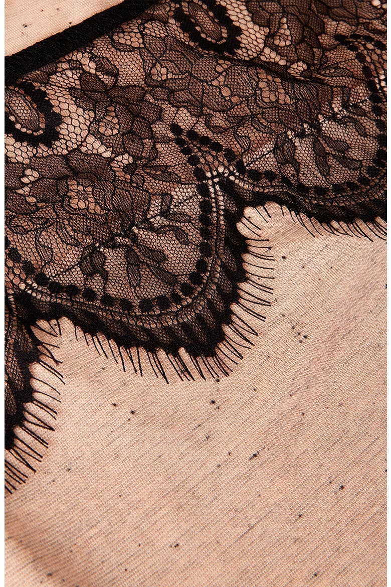 Lace Yoke Tank, Alternate, color, NUDE