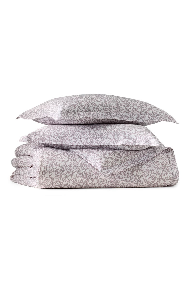 Signature Hemmed Garden Duvet & Shams Set, Main, color, PLUM