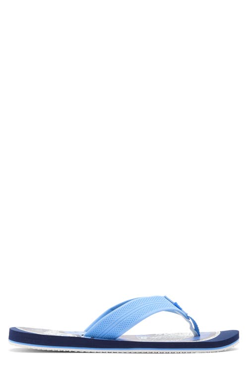 Izod T-shirt Print Flip Flop In Blue