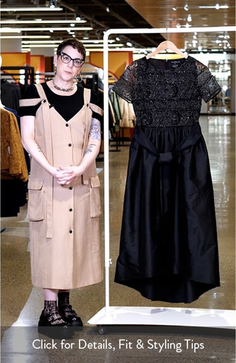 Beaded Bodice Taffeta Gown, sales video thumbnail