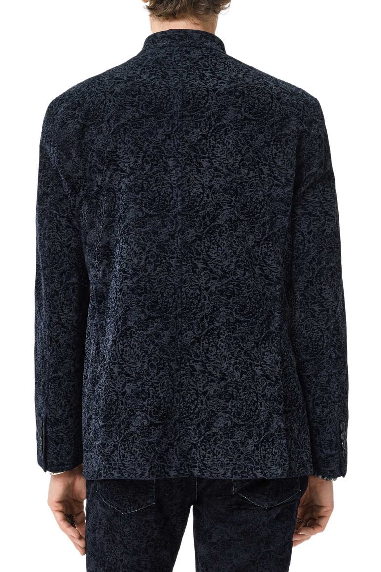 Varick Slim Fit Paisley Jacket, Alternate, color, NIGHT SKY