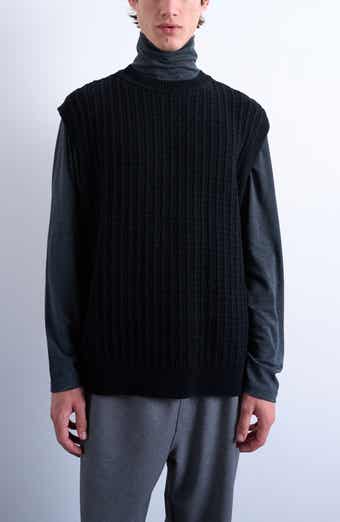 Cable Stitch Sweater Vest