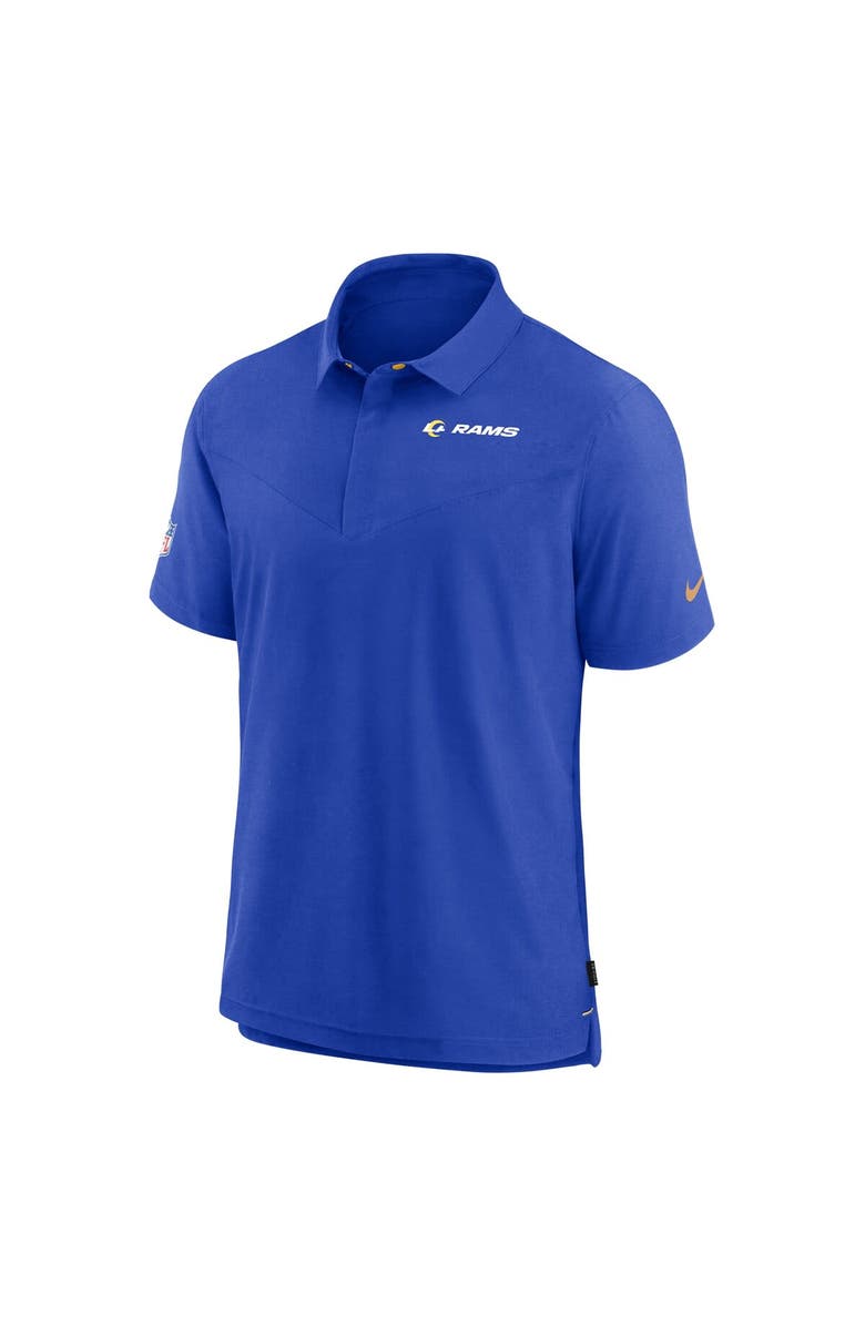 Nike Men's Nike Royal Los Angeles Rams Sideline Lockup Performance Polo, Alternate, color, Royal