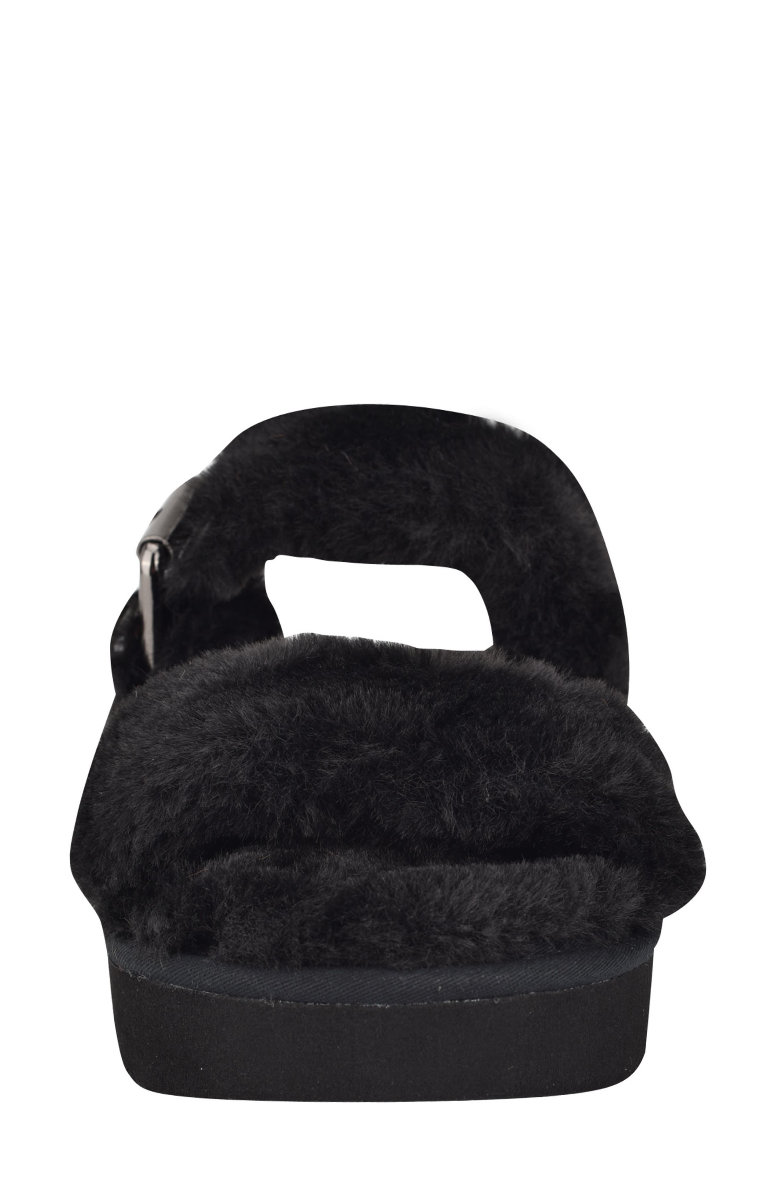 Nine West Funkie Faux Fur Platform Slipper, Alternate, color, 