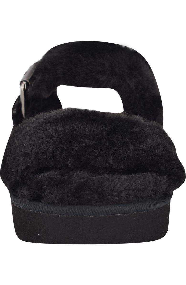 Nine West Funkie Faux Fur Platform Slipper, Alternate, color,