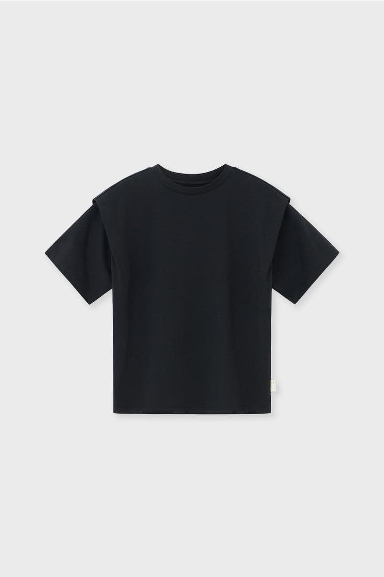 Organic Cotton Inset Sleeve T-Shirt, Main, color, Black