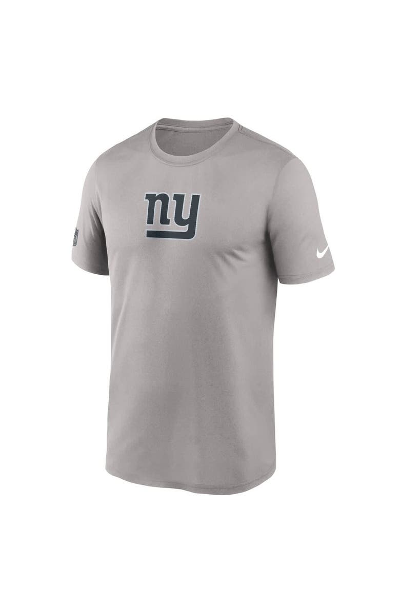 Nike Men's Nike Gray New York Giants Sideline Lead The Charge Legend Dri-FIT T-Shirt, Alternate, color, Gray