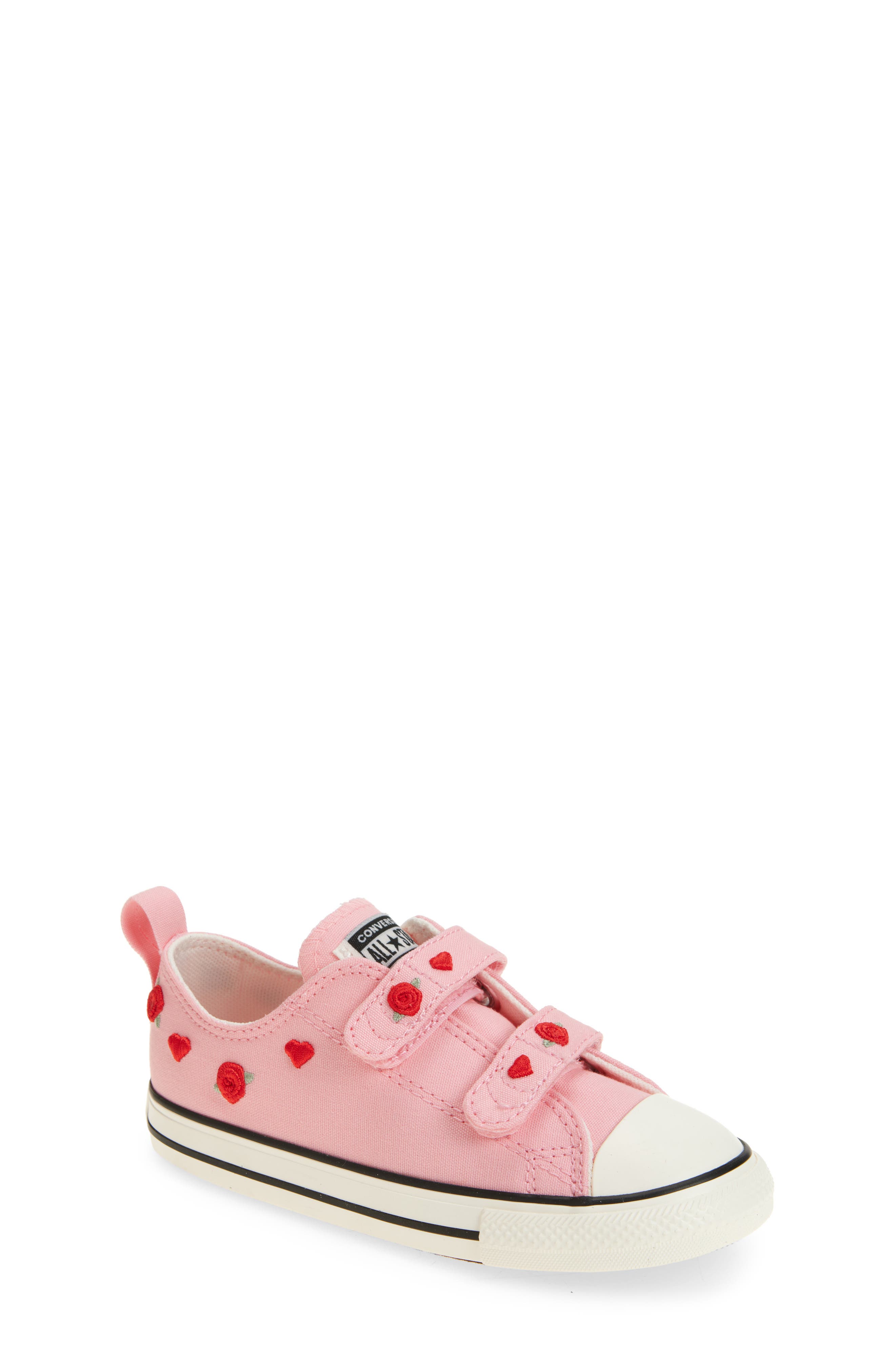 Converse Kids
 Chuck Taylor<sup
®</sup
 All Star<sup
®</sup
 Valentine
s Day 2V Sneaker, Main, color, Jellyfish Jitter/ Red/ Egret