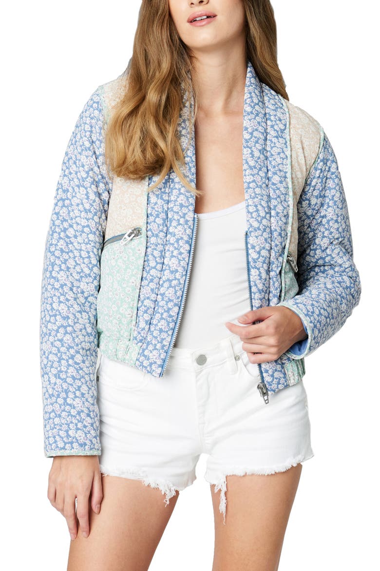 Quilted Floral Jacket, Main, color, SUMMER ROMANCE