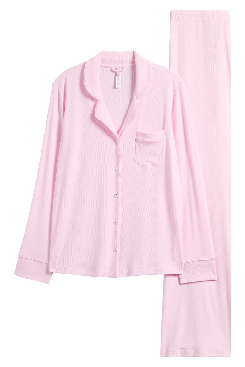 Soft Lounge Rib Sleep Set, Alternate, color, CHERRY BLOSSOM