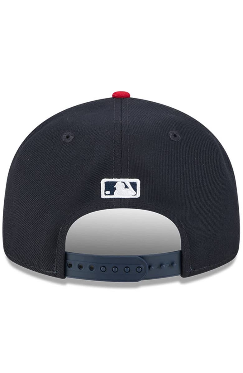 New Era Men's New Era Navy Cleveland Guardians Baseball Hall of Fame Retro Crown 9FIFTY Adjustable Hat, Alternate, color, Navy