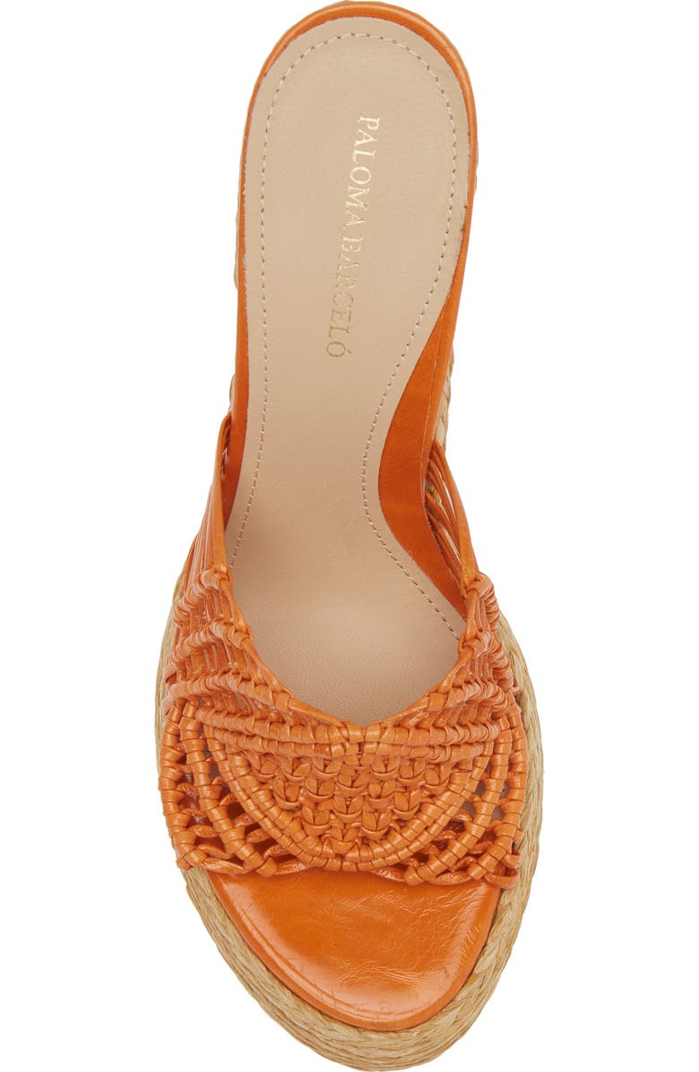 Paloma Barcelo Susana Platform Slide Sandal, Alternate, color, Orange