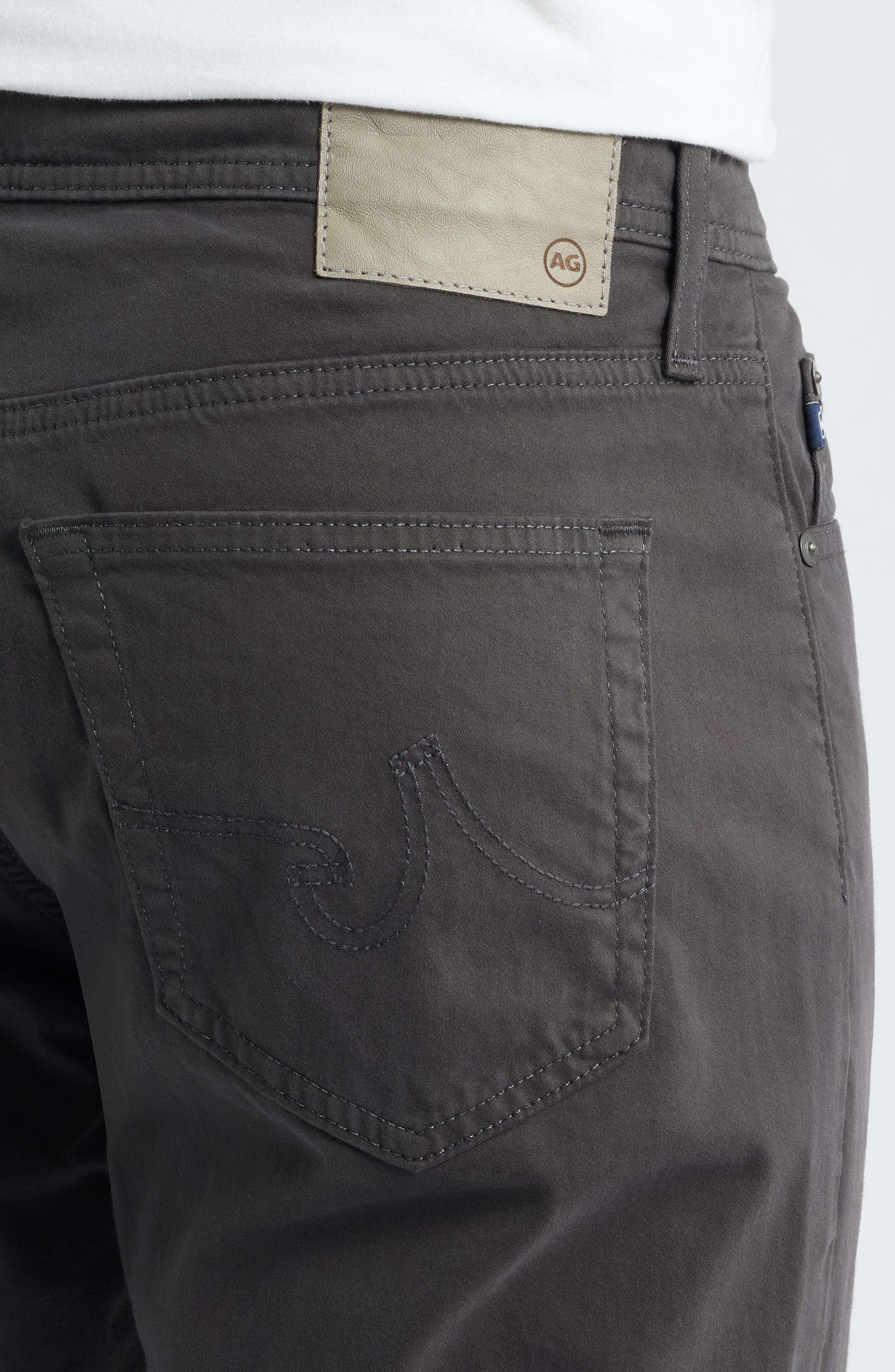 Мужские брюки AG Everett Stretch Sateen Slim Straight Pants — фото 4