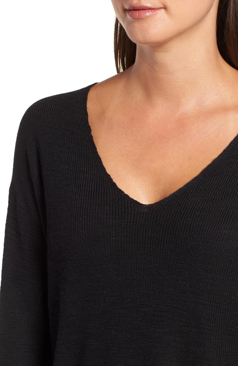 Lou & Grey V-Neck Tunic Sweater, Alternate, color, 