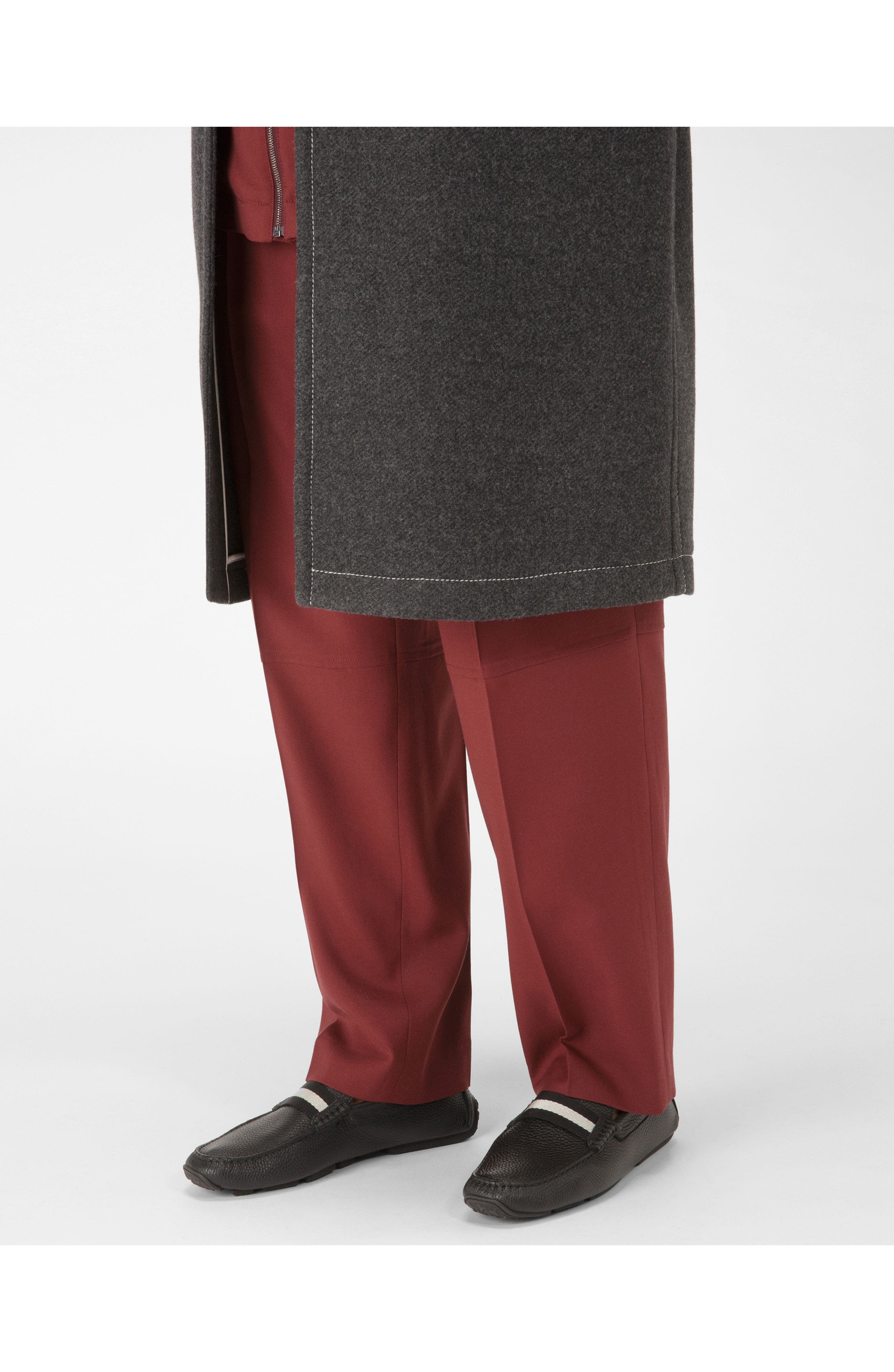 Bally Pearce Leather Drivers In, Alternate, color, Black