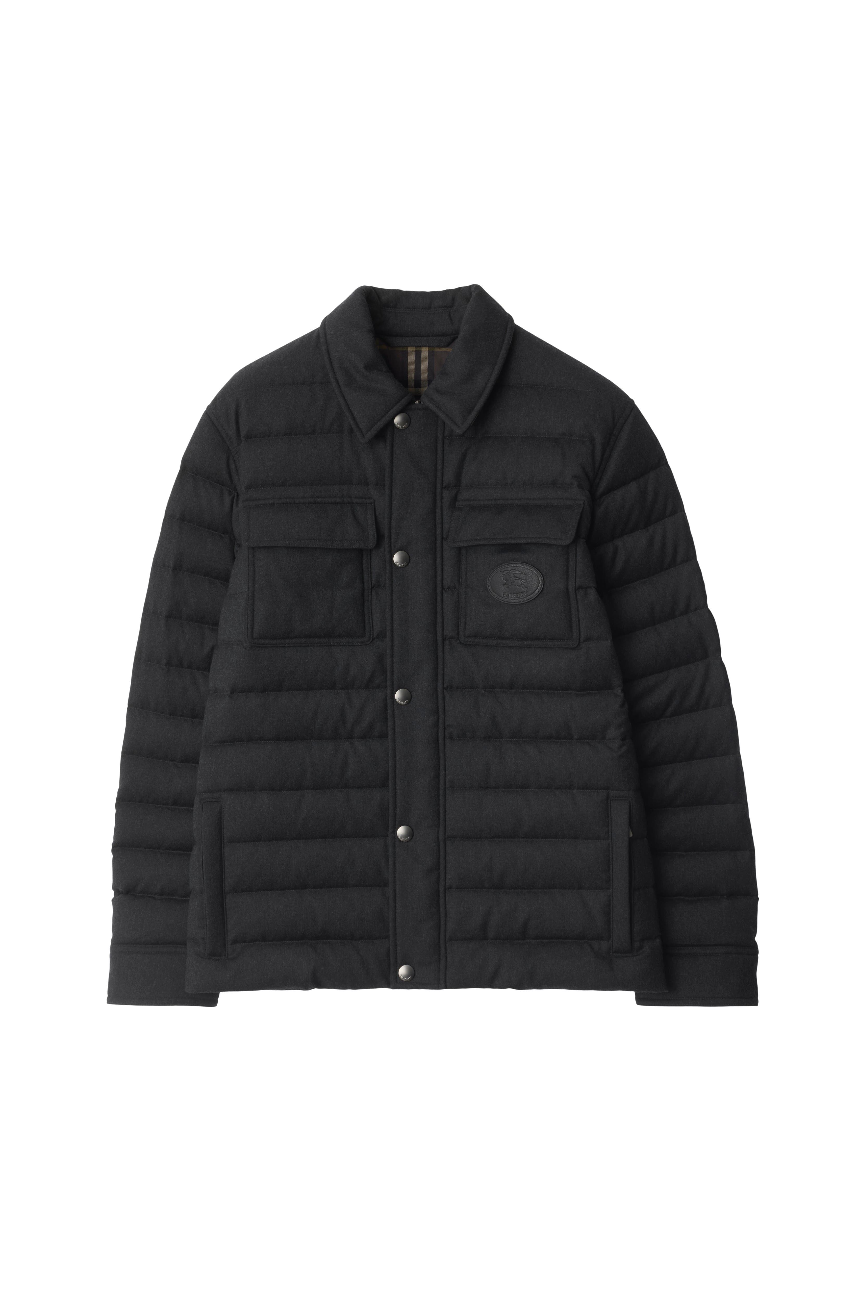 Wool Flannel Padded Overshirt - image 2