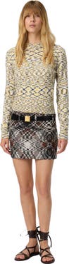 Missoni Crew Neck Sweater With Flame Pattern