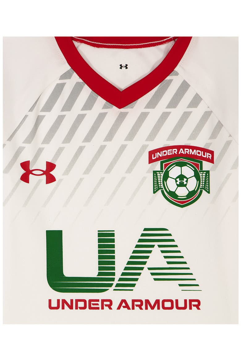 Kids' UA Tech Soccer Jersey & Shorts Set, Alternate, color, RED