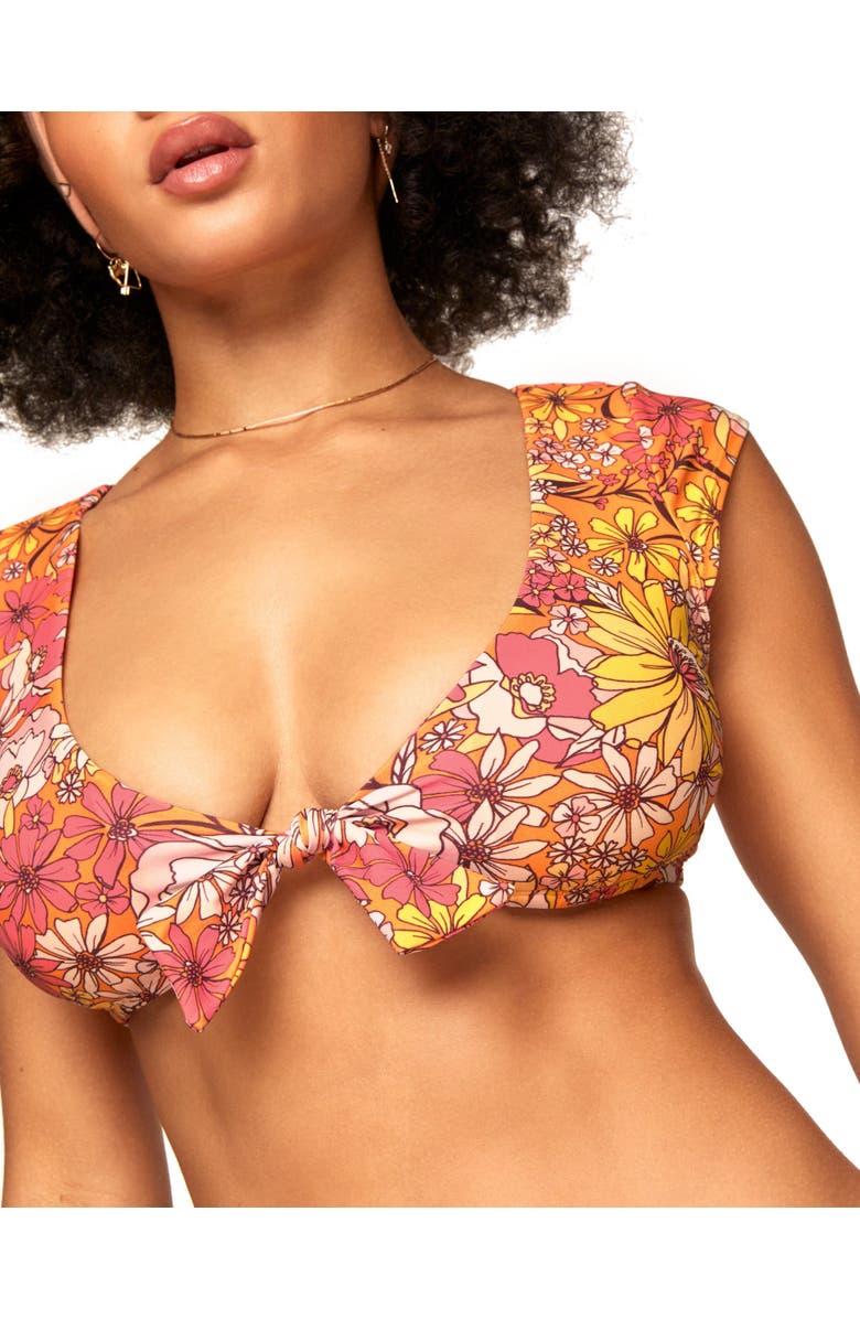 Adore Me Salamanca Swimwear Bra, Alternate, color, Floral Pink