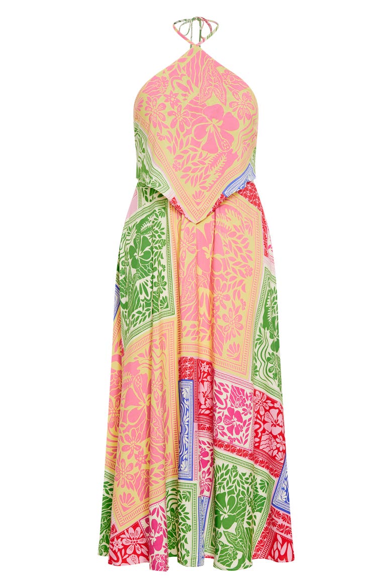 Love Anthem Halter Maxi Dress, Alternate, color, LOVE ANTHEM