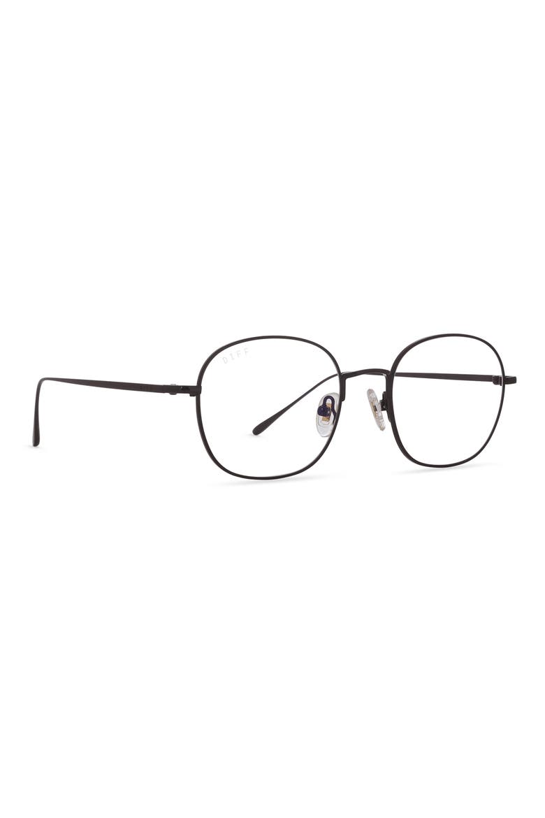 Reid 51mm Round Optical Glasses, Alternate, color, BLACK