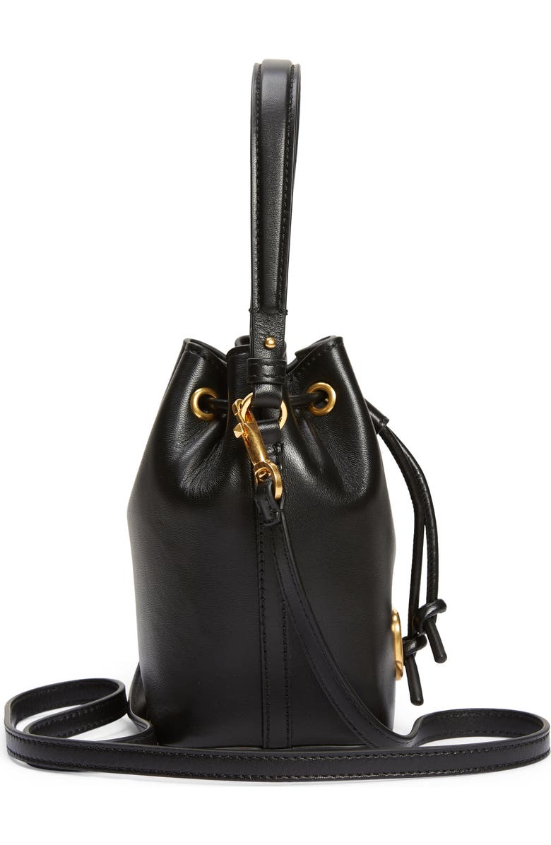 Valentino Garavani Mini VLOGO Signature Leather Bucket Bag, Alternate, color,